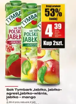 Supeco Sok Tymbark Jabłko, jabłko-agrest, jabłko-wiśnia, jabłkomango oferta