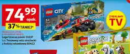Auchan Lego Urocze psiaki 31137 lub Terenowy wóz strażacki z łodzią ratunkową 60412 oferta