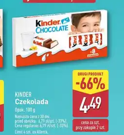 ALDI Czekolada Kinder Chocolate oferta