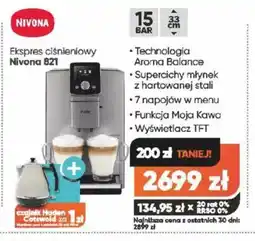 Max Elektro Ekspres ciśnieniowy Nivona 821 oferta
