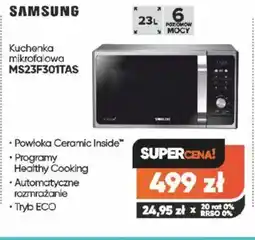 Max Elektro Kuchenka mikrofalowa Samsung MS23F301TAS oferta