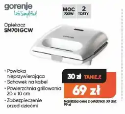 Max Elektro Opiekacz Gorenje SM701GCW oferta