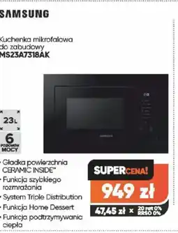 Max Elektro Kuchenka mikrofalowa do zabudowy Samsung MS23A7318AK oferta