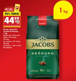 Biedronka Kawa ziarnista Jacobs Kronung 1kg oferta