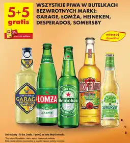 Biedronka Piwo w butelce: Garage, Łomża, Heineken, Desperados, Somersby oferta