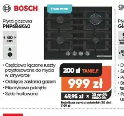 Max Elektro Płyta gazowa Bosch PNP6B6K40 oferta