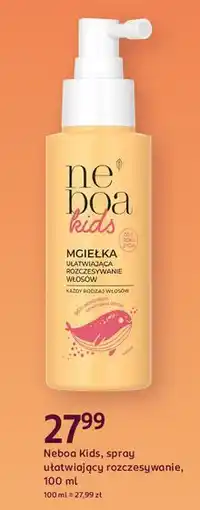 Rossmann Mgiełka ułatwiająca rozczesywanie włosów Neboa Kids oferta