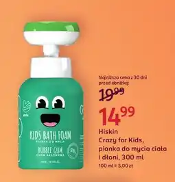 Rossmann Pianka o zapachu gumy balonowej Hiskin Crazy For Kids oferta