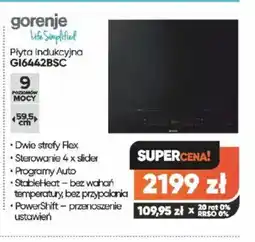 Max Elektro P艂yta indukcyjna Gorenje GI6442BSC oferta