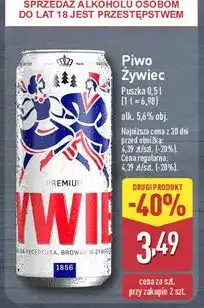 ALDI Piwo Żywiec Jasne Pełne oferta