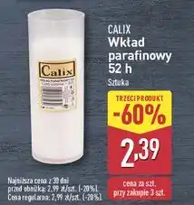 ALDI Wkład parafinowy do znicza 52 h Calix oferta