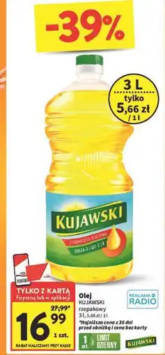 Intermarche Olej rzepakowy Kujawski oferta