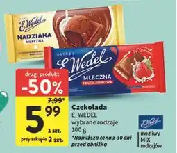 Intermarche Czekolada mleczna truskawkowa E. Wedel oferta