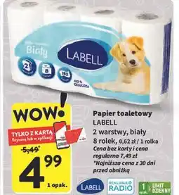 Intermarche Papier toaletowy biały Labell oferta