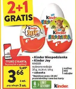 Intermarche Jajko niespodzianka natoons Kinder Niespodzianka oferta