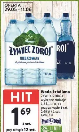 Intermarche Woda mocny gaz Żywiec Zdrój oferta