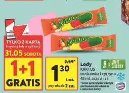 Intermarche Lody cytrynowo-truskawkowe Nestle Kaktus oferta