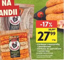 Intermarche Kiełbasa ze szpinakiem i serem feta Skarby Wędzarni oferta