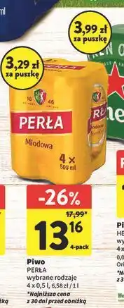 Intermarche Piwo Perła Miodowa oferta