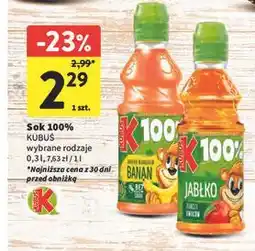 Intermarche Sok jabłkowy Kubuś 100% oferta