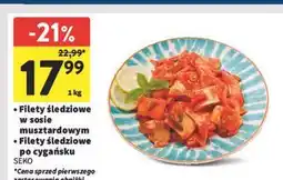 Intermarche Filety śledziowe po cygańsku Seko oferta