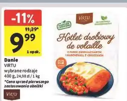 Intermarche Kotlet drobiowy de volaille z puree ziemniaczanym i marchewką groszkiem Virtu oferta