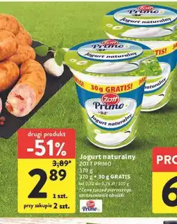 Intermarche Jogurt naturalny Zott Primo oferta