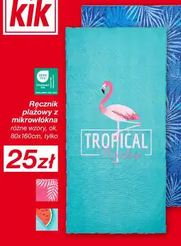 KiK Ręcznik plażowy z mikrowłókna oferta
