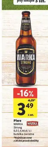 Intermarche Piwo Warka Strong oferta