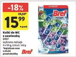 Intermarche Kostka do wc 4 function lavender + pine Bref Power Aktiv oferta