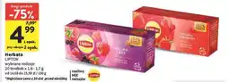 Intermarche Herbata malina i żurawina Lipton oferta