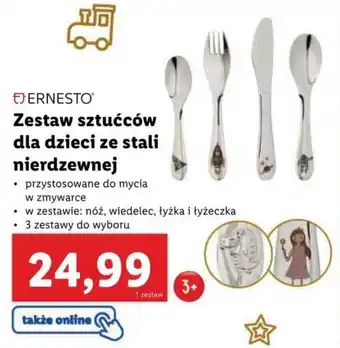 Lidl Zestaw sztućców dla dzieci ze stali nierdzewnej oferta