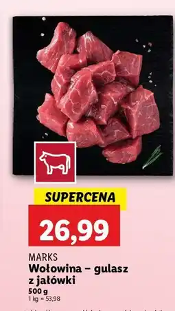 Lidl Mięso wołowe na gulasz MARKS oferta