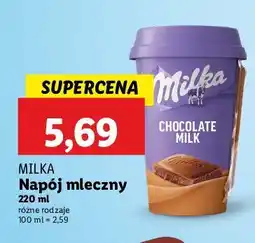 Lidl Napój chocolate milk Milka oferta
