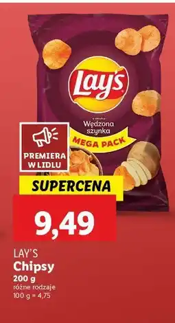 Lidl Chipsy wędzona szynka Lay's oferta
