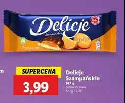 Lidl Ciastka z galaretką pomarańczową Delicje szampańskie oferta