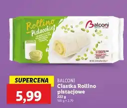 Lidl Ciastka rollino pistacja Balconi oferta