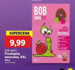 Lidl Przekąska jabłkowo-malinowa Bob snail oferta
