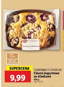 Lidl Ciasto jogurtowe ze śliwkami Chojecki oferta
