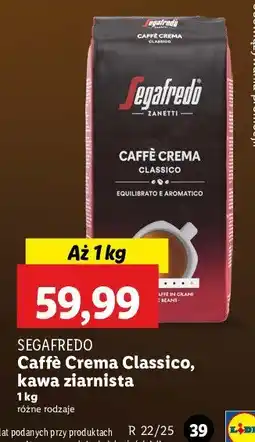 Lidl Kawa Segafredo caffe crema classico oferta