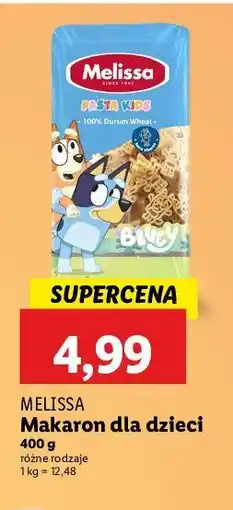 Lidl Makaron dla dzieci bluey Melissa pasta kids oferta