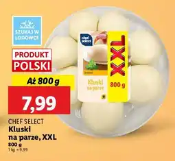 Lidl Kluski na parze Chef select oferta