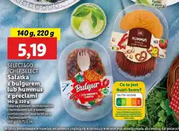 Lidl Hummus paprykowy z preclami Chef select oferta