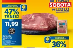 Lidl Karkówka wieprzowa bez kości Rzeźnik codzienna dostawa oferta