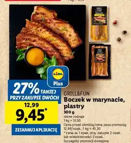 Lidl Boczek plastry w marynacie miodowo musztardowej Grill and fun oferta