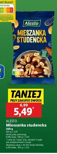 Lidl Mieszanka studencka Alesto oferta