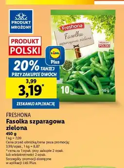 Lidl Fasolka szparagowa zielona Freshona oferta