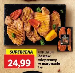 Lidl Zestaw wieprzowy w marynacie Grill and fun oferta