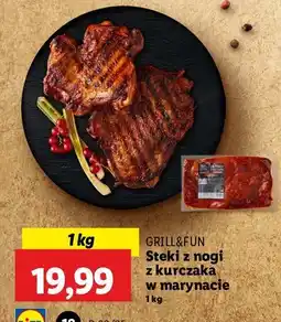 Lidl Steki z nogi kurczaka w marynacie Grill and fun oferta