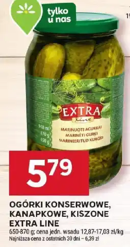 Stokrotka Ogórki konserwowe, kanapkowe, kiszone Extra Line oferta